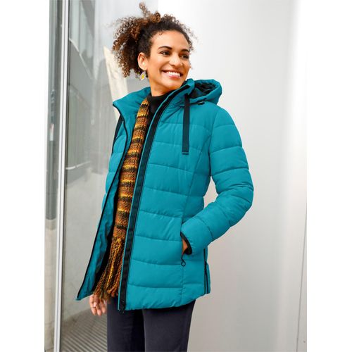 Steppjacke CASUAL LOOKS, Damen, Gr. 44, bunt (aquapetrol), 100% Polyester, unifarben, Langarm, Jacken