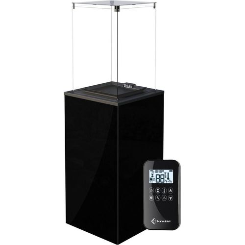 Terrassenheizer Patio Mini Glas schwarz automatische Steuerung 8,2kW