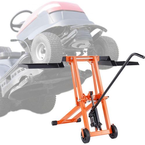 Rasenmäher-Lift mit hydraulischem Wagenheber - Aufsitzmäher-Lift bis 225kg - Lift-Höhe 658mm - Rasenmäher-Wartungsgeräte