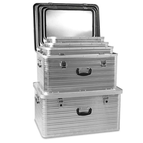 5 Aluboxen, 27 Liter, 45 Liter, 69 Liter, 101 Liter und 141 Liter