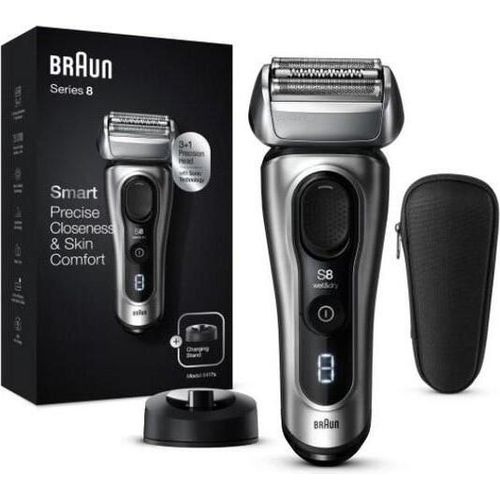 Braun Series 8 8417S Herrenrasierapparat Folienschaber Trimmer Schwarz