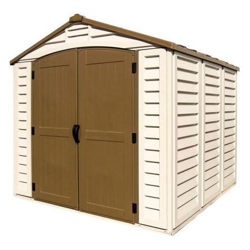 DURAMAX Duraplus Gartenhaus 57 m² + Bodenaufbau Vinyl Beige 30114