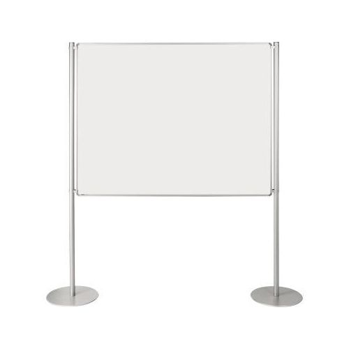Ultradex Stellwand 749308 200x120cm beids. Whiteboard Tellerfuß weiß