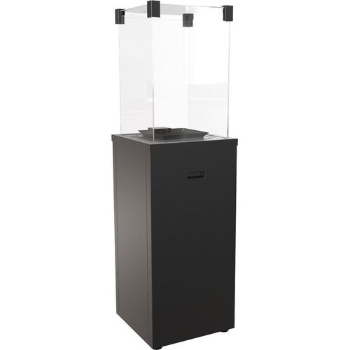 Terrassenheizer Patio Slim Stahl schwarz manuelle Steuerung 8,2kW