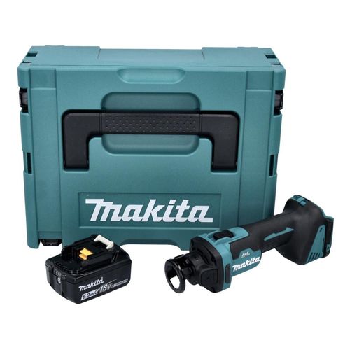 Makita DCO 181 G1J Akku Rotationsschneider 18 V 32000 U/min Brushless + 1x Akku 6,0 Ah + Makpac - ohne Ladegerät
