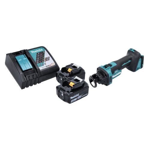 Makita DCO 181 RM Akku Rotationsschneider 18 V 32000 U/min Brushless + 2x Akku 4,0 Ah + Ladegerät