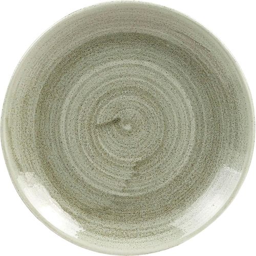CHURCHILL Stonecast Brnished Green Teller flach, coup, ø: 165 mm