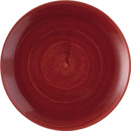 CHURCHILL Stonecast Rust Red Teller flach, coup, ø: 288 mm