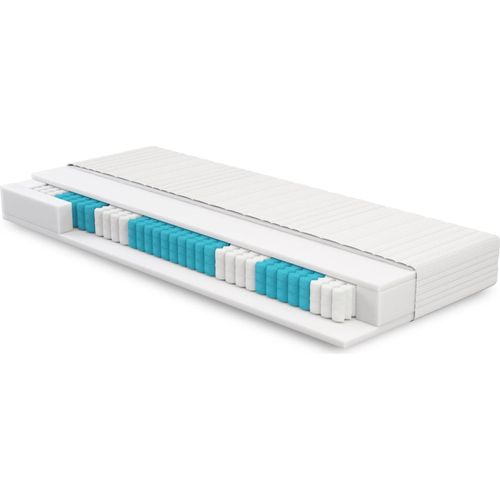 Taschenfederkernmatratze 70x200 - ROY - H3 bis 100kg - Allergiker - Schwitzen - 7-Zonen - Mittelfest - Matratze 70x200