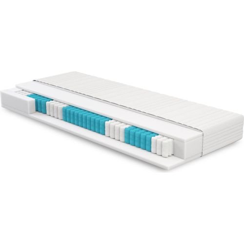 Taschenfederkernmatratze 70x210 - ROY - H3 bis 100kg - Allergiker - Schwitzen - 7-Zonen - Mittelfest - Matratze 70x210