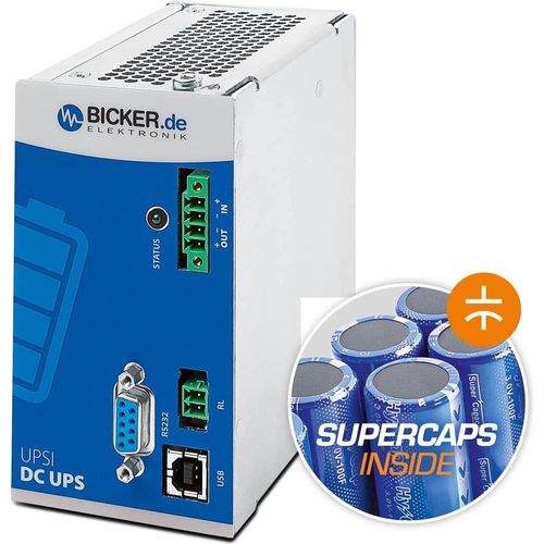 BICKER ELEKTRONIK UPSI-1208DP2 Industrielle USV-Anlage (DIN Rail)