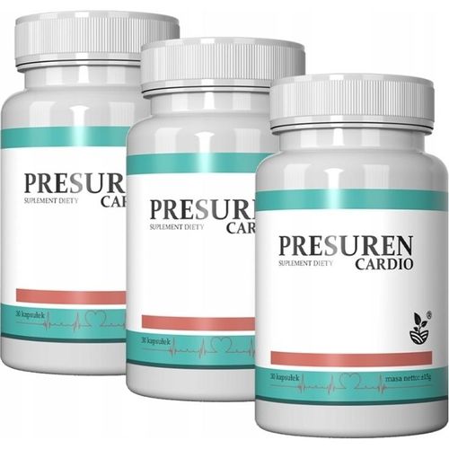 3X Nahrungsergänzungsmittel Presuren Cardio Weißdorn-Kapseln 30 Stück.