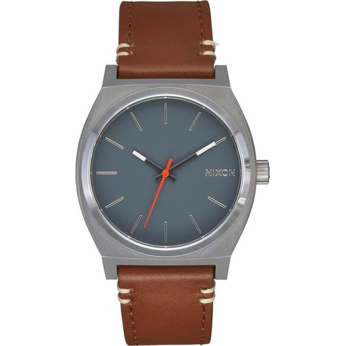 Nixon Time Teller Leather A1373-5195-00 Herrenarmbanduhr