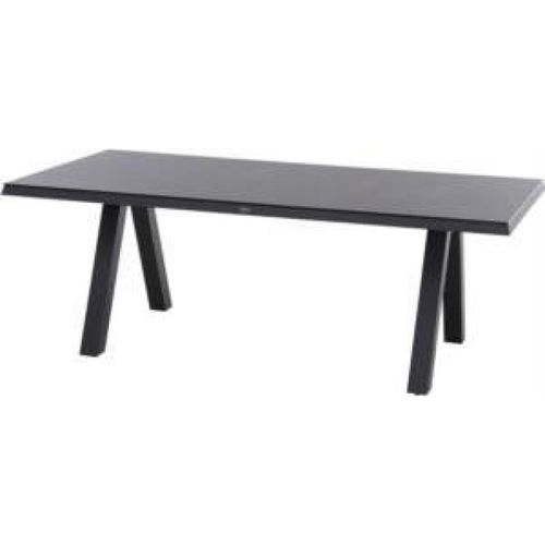 Siena Garden Tirana Dining Tisch – 200 x 100 cm, Aluminium (matt anthrazit) & HPL Ferro