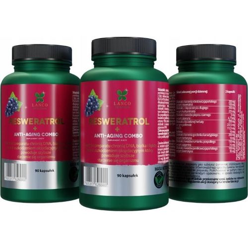 Nahrungsergänzungsmittel Lanco Nutritions Resveratrol + Anti-Aging Combo 90 Kapseln