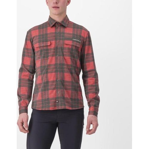 CASTELLI Hemd - UNLIMITED FLANNEL - Rot M