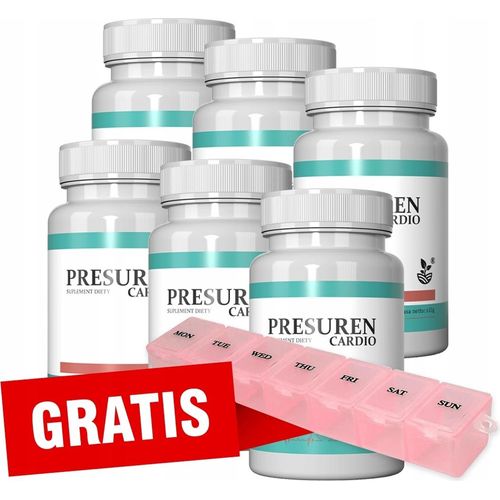 6X Nahrungsergänzungsmittel Presuren Cardio Weißdornkapseln 30 Stück.