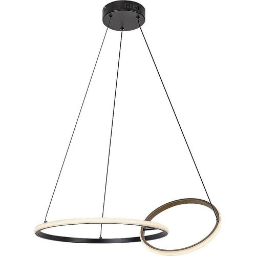 Rabalux 72296 Pendelleuchten Emilion LED 36 Metall Silikon schwarz/ golden