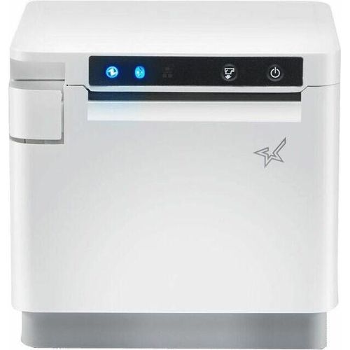 Star MCP31CI, 8 Punkte/mm (203dpi), Cutter, USB, USB-C, Ethernet, weiß Bondrucker, Frontausgabe, Thermodirekt, 8 Punkte/mm (203dpi), Medienbreite (max): 80mm, Druckbreite (max.): 72mm, Rollendurchmesser (max.): 83mm, 400 mm/Sek., Cutter, USB (Typ A), USB-C, Ethernet, Kassenladenanschluss, Emulation: Star, inkl.: Netzteil, Netzkabel (EU, UK), QSG, weiß (39659090)