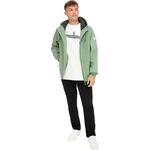 Derbe Helgoby - Herren Softshelljacke, Größe:L, Farbe:hedge green/deep forest