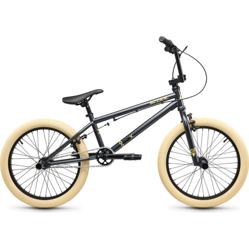 S'COOL XtriX 20 Zoll 1-Gang Dark Grey/Beige | Kinderfahrrad | BMX | 20 Zoll