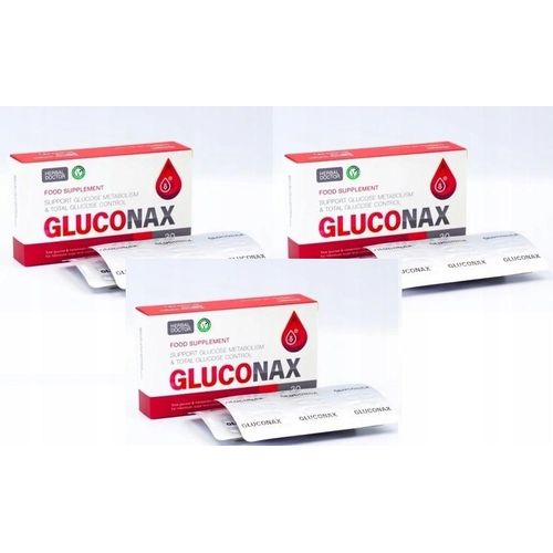 3x Gluconax Premium Blutzuckerkontrolle 30 Kapseln
