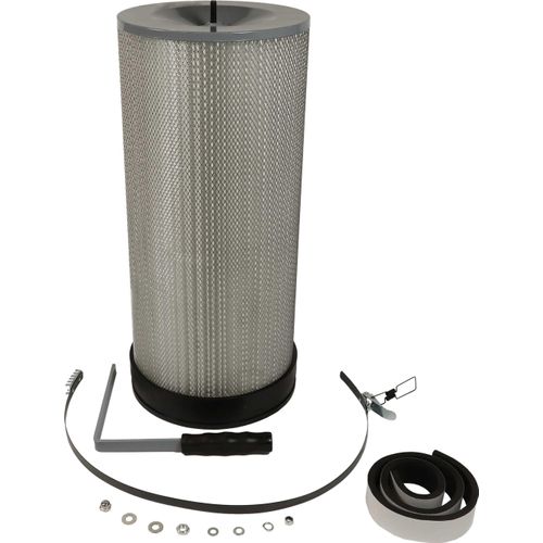 vhbw Feinstaubfilter kompatibel mit Holzmann ABS850 Absauganlage - Feinstaub-Filterpatrone mit Reinigungsbürste
