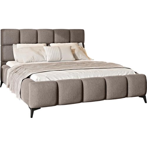 Bett mit Bettkasten 180x200cm Beige