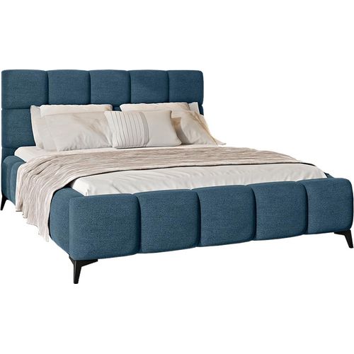 Bett mit Bettkasten 160x200cm Blau