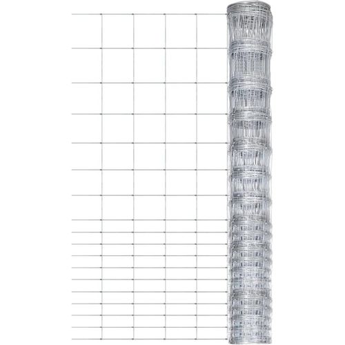 Gartenzaun Verzinkter Stahl 50x1,5 m Silbern
