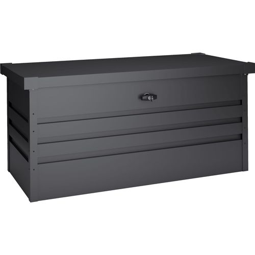 Wasabi - Aufbewahrungsbox aus Metall 450 L - 0,40 mm dicker und widerstandsfähiger - Klappdeckel - Leichtes Öffnen dank Gasdruckdämpfern - Sicherheitsverschluss mit Schlüssel – Aufbewahrungsbox