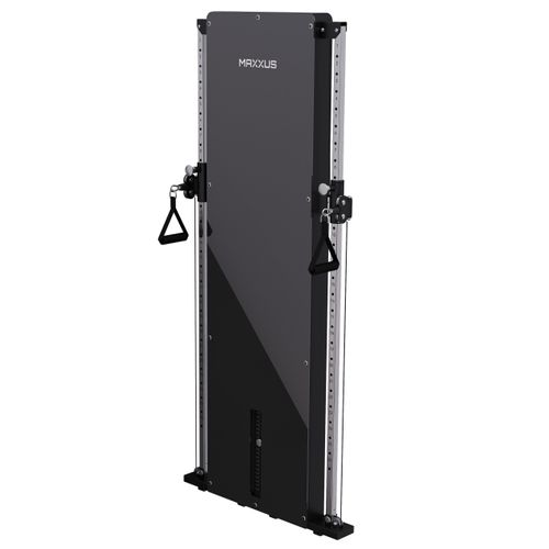 MAXXUS Kabelzugstation SmartGym H8 - Wandmontage, Platzsparend, mit Gewichtsblock, Alu, Stahl - Seilzug, Kabelzug, Fitness Station, Kraftstation