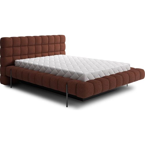 Bett mit Bettkasten 180x200cm Ziegel