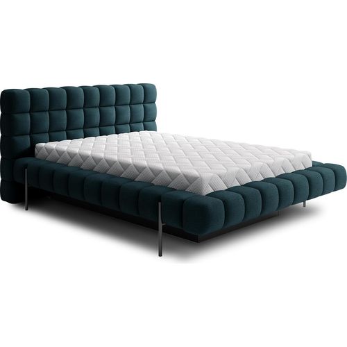 Bett mit Bettkasten 160x200cm Blau
