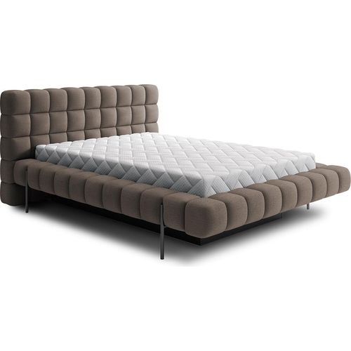Bett mit Bettkasten 180x200cm Taupe