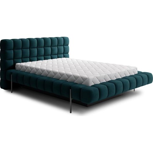 Bett mit Bettkasten 180x200cm Blau