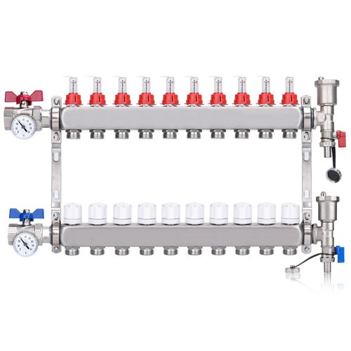 10 Heizkreise Heizkreisverteiler inkl. 1