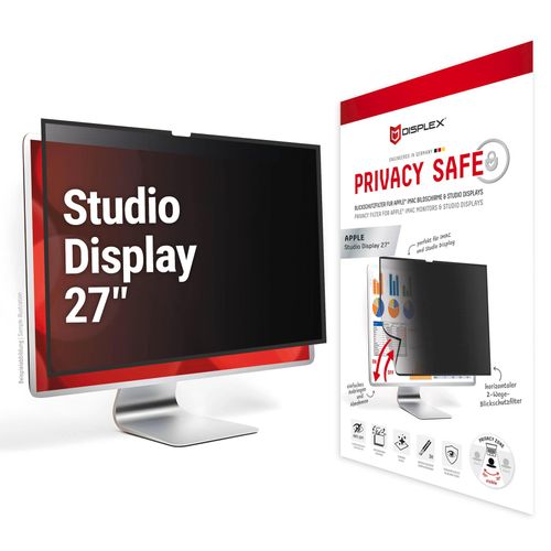 Displex Displayschutzfolie »Privacy Safe Blickschutzfilter«, für Apple Studio Display 27, Blickschutzfolie, Schutzfolie, Bildschirmschutz, kratz- & stossfest