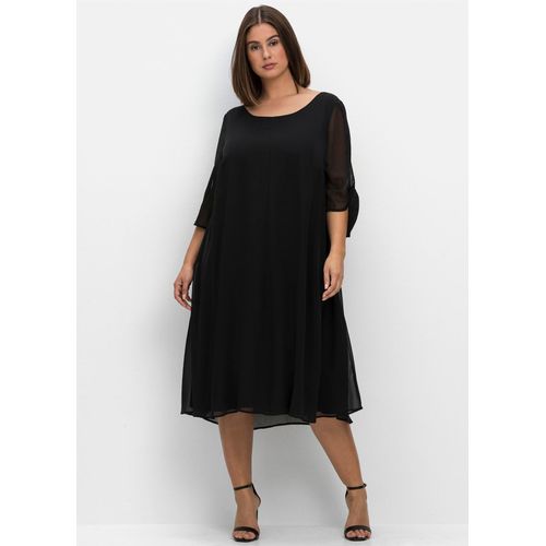 Sheego Chiffonkleid »Midikleid«