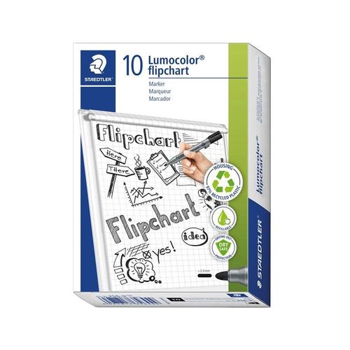 Staedtler Flipchart marker Lumocolor.10 pcs Black