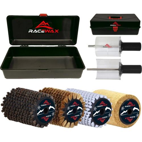 RaceWax Set Roto Bürste 100mm Kork Nylon Roßhaar Kupfer Rotorbürste Rotobürste