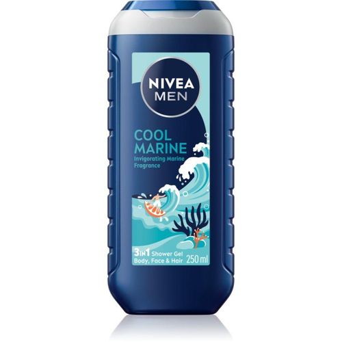NIVEA MEN Cool Marine Douchegel voor Lichaam en Haar 250 ml