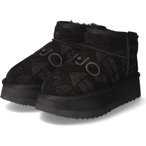 Liu Jo Damen Winterstiefeletten JANE 01 Schwarz Rauleder Größe: 38