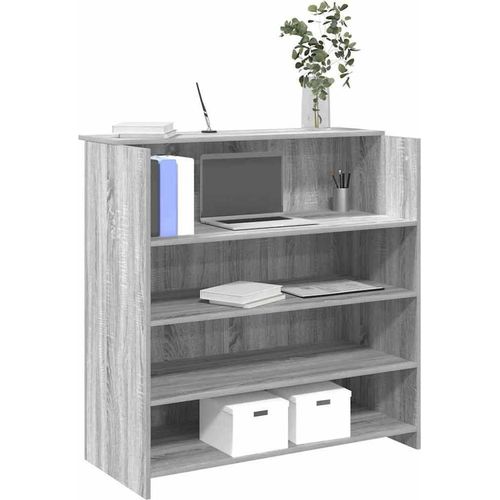 Empfangstheke Grau Sonoma 100x50x103,5 cm Holzwerkstoff