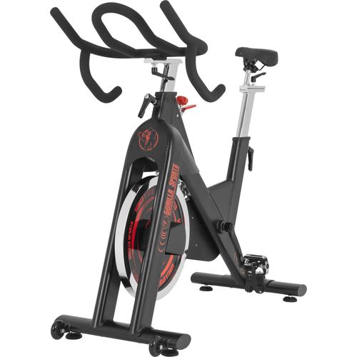 GORILLA SPORTS® Heimtrainer Fahrrad - Ergometer, verstellbar, 18 kg Schwungrad, Stufenloser Widerstand, Max. 150 kg - Fitnessfahrrad, Fitnessbike, Hometrainer, Indoor Cycling Bike, Speedbike
