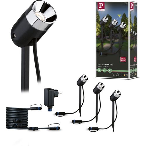 Paulmann Plug & Shine LED Gartenstrahler Pike Basisset