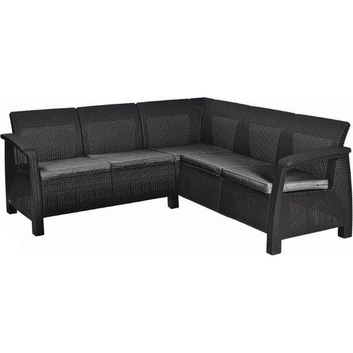 Gartenmöbel Keter Corfu Relax Ecksofa graphit