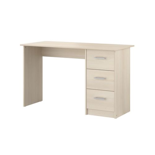 Schreibtisch aus Spanplatte – Hellbeige – 121 x 55 x Höhe 74 cm