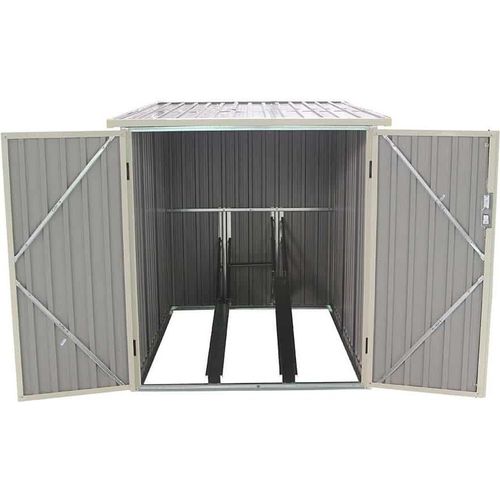 Metall Fahrradgarage Gardiun Veloc I (X2) 2,81 m² Außenfläche 198x142x157 cm
