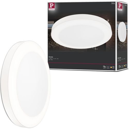 Paulmann LED Deckenleuchte Circula Dämmerungsgesteuerter Bewegungsmelder (IR) seewasserresistent